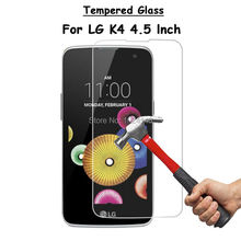 For LG K4 K120E K130E K121 4.5" Clear Tempered Glass Screen Protector Ultra Thin Explosion-proof Protective Film Toughened Guard 2024 - buy cheap