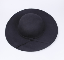 2017 New Hats for Women Vintage Wool Felt Crushable Wide Brim Cloche Floppy  Top Caps 2024 - buy cheap