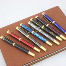 Luxury DIKA WEN black metal Roller ball pen with Gold carving cover school office stationery brand writing ball pen Gift 2024 - buy cheap