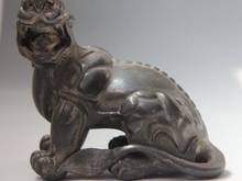 Китайский бронзовый медный фэн-шуй чудовище Дракон Единорог Кирин отважный войско статуя 2024 - купить недорого