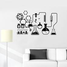 Scientist Chemistry School Sticker Science Chemical Lab Vinyl Wall Stickers Kids Removable Wall Decals Home Decor Bedroom S515 2024 - buy cheap