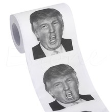 Rollo de papel higiénico para el hogar, papel higiénico de 2 capas, 240 hojas, Donald Trump, Humour, 1 unidad 2024 - compra barato