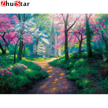 5D DIY full square diamond painting cross stitch spring sunshine under the road diamond embroidery landscape mosaic home XY1 2024 - buy cheap