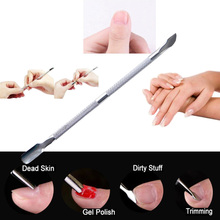 Cuticle Pusher Remover Nail Cleaner Manicure Tool Stainless Steel  Remover Trimmer Spoon Cleaner  Fingernail 2024 - buy cheap