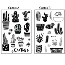 Cactus Stamp Rubber Seal Clear Stamps for Scrapbooking Card Making/Photo Album Decorative Transparent Stamp Kids Fun Decoration 2024 - buy cheap