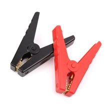 2pcs Copper Insulated Alligator Clips Red Black Testing Clamps For Car Battery Clip Power Test Cables 2024 - buy cheap