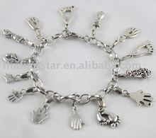 5pcs Tibetan silver HAND FOOT charm bracelets #20000 2024 - buy cheap