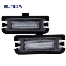 2Pcs/Set SUNKIA Car LED Number License Plate Lights Canbus Pure White Lamp for Ford Mustang 2015 2016 2017 Auto Number Lamps Kit 2024 - buy cheap