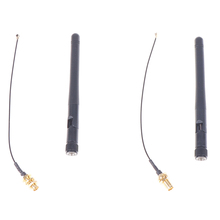 4PCS 3dBi WiFi 2.4g Antenna Aerial RP-SMA Male wireless router+ 17cm PCI U.FL IPX to RP SMA Male Pigtail Cable 2.4GHz 2024 - buy cheap