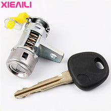 Xieaili-trava de porta esquerda oem, cilindro, fechadura automática de porta, para kia k2, 1 peça chave s397 2024 - compre barato