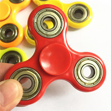 14 цветов треугольник фиджет-Спиннер игрушка пластик для развития рук Спиннер для аутизма и СДВГ помогает вниманию снижает беспокойство стресс игрушки подарок 2024 - купить недорого