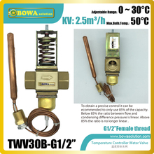 Thermo. operated water valves are used for  proportional regulation of flow quantity,  depending on the setting and the sensor 2024 - buy cheap