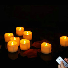 240pcs Remote control Battery powered LED Candle tealight Flameless Flickering wavy Tea Light Wedding Christmas Home Party decor 2024 - buy cheap