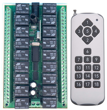Sistema de interruptor de luz com controle remoto sem fio, 12v, 24v, 18 canais, rf, transmissor + receptor, lâmpada, porta de garagem, persianas, janela Sistema de interruptor de luz com controle remoto sem fio, 12v, 24v, 18 canais, rf, transmissor + receptor, lâmpada, porta de garagem, persianas, janela
