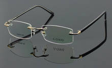 Luxury Titanium Alloy Rimless Eyeglass Frame Spectacles optical Glasses 2024 - buy cheap