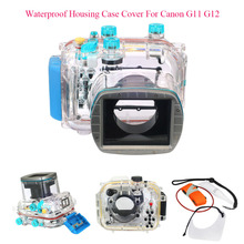 Meikon 40M 130ft Waterproof Housing Case Cover For Canon G11 G12 as WP-DC34,Camera Underwater Diving Bags Case for Canon G11 G12 2024 - buy cheap