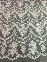 African Tulle Lace Fabric J-2252 French wedding Lace Fabric High Quality bridal Nigerian Embroidery Mesh Lace fabric 2024 - buy cheap