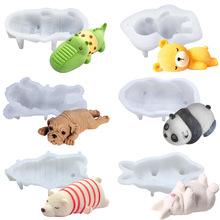 Animals Shaped Silicone Fondant Molds for Cake Decorating Bear Hippo Candy Bar Chocolate Mold Soap Form Baking Accessories 2024 - buy cheap