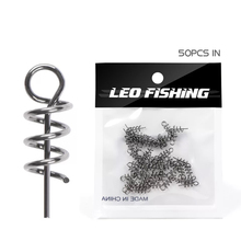 50pcs/lot Soft Bait Spring Lock Pin Crank Hook Stainless Steel Fishing Swivel Connector Snap Fixed Pins Fishing Accessories Hook 2024 - buy cheap