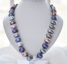 Collar de perla de concha del Mar del Sur, multicolor, 16mm, envío gratis 2024 - compra barato