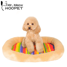 Hoopet Pet Bed Winter Warm Cushion Colorful Dog Mat Foldable Cat Pad Sleeping Mattress All Seasons Pet Products 2024 - buy cheap