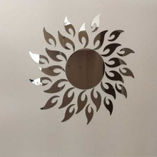 Акриловое кольцо для зеркала от солнца, настенные наклейки, современный дизайн, 3d украшение интерьера, часы для гостиной 2024 - купить недорого