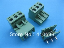 Conector de ángulo de 3 vías/pin, conector de Bloque de terminales de tornillo de 5,08mm enchufable tipo verde 2EDCK-2EDCR-5.08, 60 uds. 2024 - compra barato