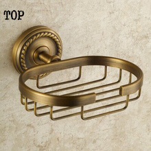 Fashion round antique copper soap basket vintage copper bathroom soap holder soap dish antique single disc 2024 - buy cheap