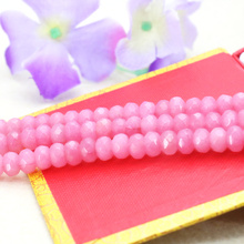 Fashion 5x8mm faceted pink chalcedony abacus shaped loose beads 15" hot sale beautiful DIY women jewelry making 2024 - buy cheap