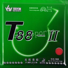 Sanwei T88-II (T88-2, T88 2) Quick-Attack/Loop Pips-in Table Tennis (PingPong) Rubber With Sponge 2024 - buy cheap