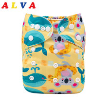 New Arrival!  ALVABABY Baby Cloth Diaper Reusable Cloth Diaper for Babies with Insert 2024 - buy cheap