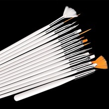 15Pcs/Bag Nail Art Tools Painting Drawing Brushes White Pink Nail Manicure Pedicure Tools Paint Dot Draw Pen Brush Set Gel DIY 2024 - buy cheap