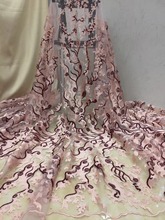 new latest JIANXI.C-4927 nigerian french mech lace fabric Embroidered High Quality African Lace Fabric 2024 - buy cheap