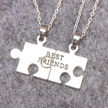 Hot New Friend Best Friends Necklace Best Friends One Half Pendant Friendship Pendant Necklace Couples Wholesale 2024 - buy cheap