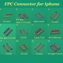 Разъем FPC для iPhone 5, 6, 6plus, 6s, ipad mini, 1, 2, 3, 4, материнская плата, 12 моделей 2024 - купить недорого