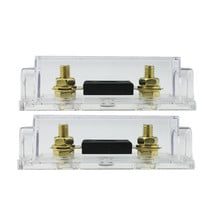 2022 Car Boat Plug-in Bolt Type 200A ANL Fuse Gold-plated Fuse With Transparent Holder(2 Pcs ) 2024 - buy cheap