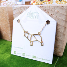 Trendy French Bulldog Necklace Women Origami Statement Necklace Pet Jewelry 2024 - buy cheap