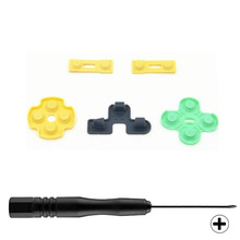 2 sets reemplazo de piezas de reparación de goma conductora botón silicona pad set + Destornilladores para PS2 controlador 2024 - compra barato