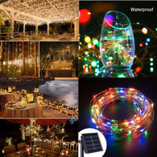 Outdoor Solar Powered 33ft 100 Led 10m Copper Wire Light String Fairy Xmas Party Glow Supplies 2024 - buy cheap