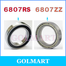 3pcs 35mm 35*47*7 35x47x7 mm 6807ZZ 61807Z 61807-2RS 61807ZZ 6807RS metal shielded  steel radial deep groove ball bearing 2024 - купить недорого