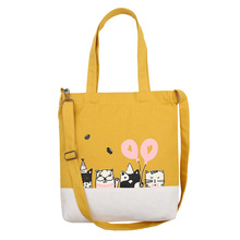 Women Canvas Tote Ladies Casual Shoulder Bag Environmental Foldable Shopping Bags Beach Bag Cloth Cute Style Female Handbag 2024 - buy cheap