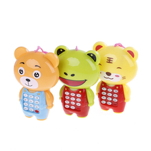 New Phone Children Animals Sounding Vocal Musical Mobile Phone Electronic Toy For Baby Kids Educational Learning Baby Toys 2024 - buy cheap