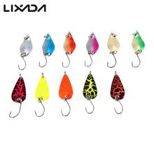 Lixada 11Pcs Mixed Colors Fishing Metal Lures Spoon Lures Set Artificial Trout Lure Hard Baits Fishing Tackle 2024 - buy cheap