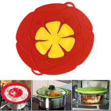 2016 Newest Arrival  Kitchen Gadgets Silicone Lid Spill Stopper / Pot Cover 28cm Diameter Cooking Pot Lids Utensil Free Shipping 2024 - buy cheap
