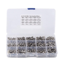 500Pcs M3 M4 M5 Stainless Steel Machine Screws and Nut Kits Hex Socket Button Head Cap Bolts Screws with Nuts Assortment Kit 2024 - buy cheap