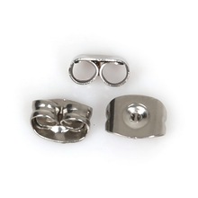 200pcs Stainless Steel Earring Back Stoppers Earnuts Earring Plugs For DIY Jewelry Findings 2024 - buy cheap