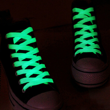 1Pair 100cm Luminous Shoelace Glow in The Dark Fluorescent Shoelace Flat Coloured Shoe Laces Athletic Sport Flat Shoe Laces 2024 - buy cheap