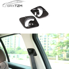 SRXTZM For BMW X5 X6 F15 F16 2014 2015 2016 2017 2018 2pcs ABS Carbon Fiber Texture Front Seat Safety Belt Cover Car Accessories 2024 - buy cheap