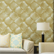 Papel de pared de lujo europeo, papel tapiz 3D de cuero sintético para dormitorio, sala de estar, KTV, paquete suave, Beibehang 2024 - compra barato
