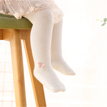 Medias de algodón para niñas pequeñas, leotardos de encaje con lazo de princesa, malla blanca, accesorios para bebés 2024 - compra barato